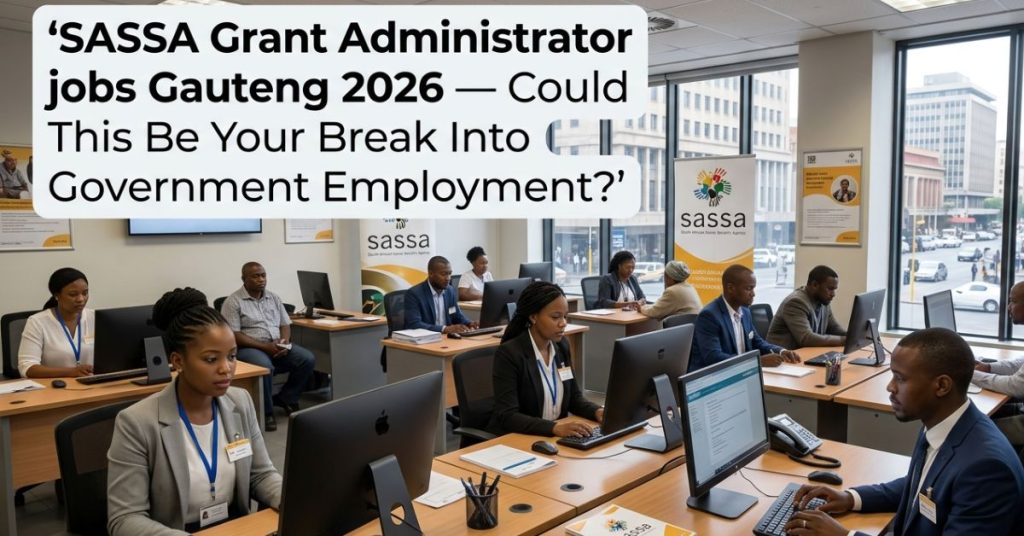 SASSA Grant Administrator jobs Gauteng 2026