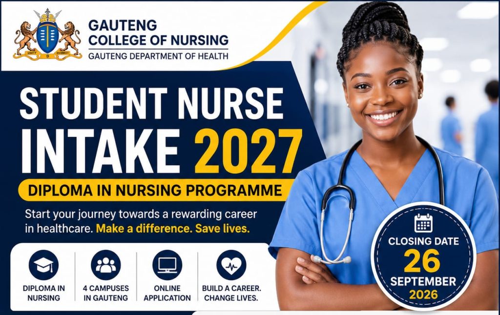 Diploma in Nursing programme offered by the Gauteng Department of Health