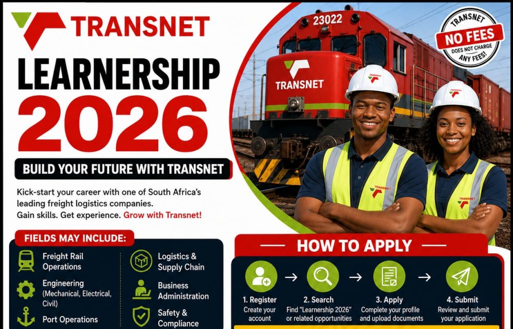 Apply For Transnet Learnership 2026