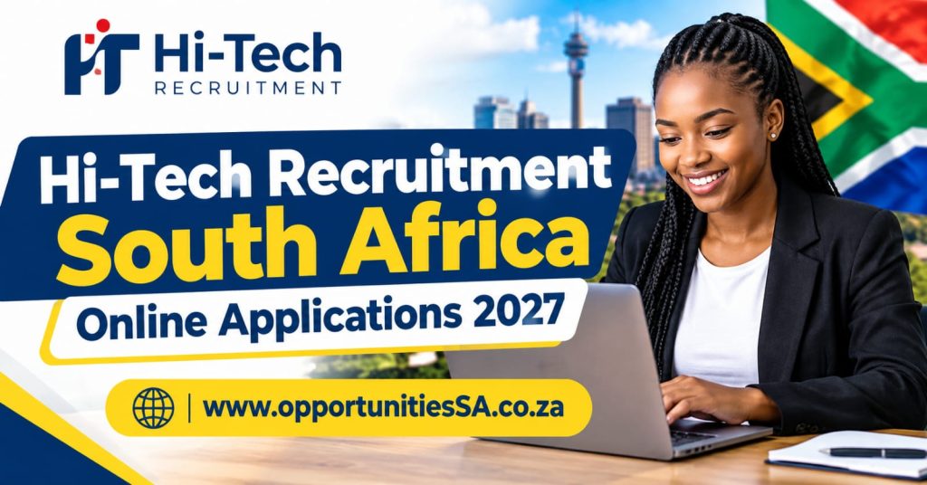 Hi-Tech Recruitment South Africa 2027 online applications – upload your CV for job opportunities.